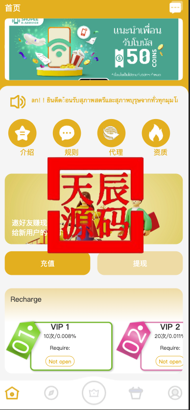 uniapp多语言海外刷单/抢单系统/订单自动匹配系统/分组杀/连单控/海外源码