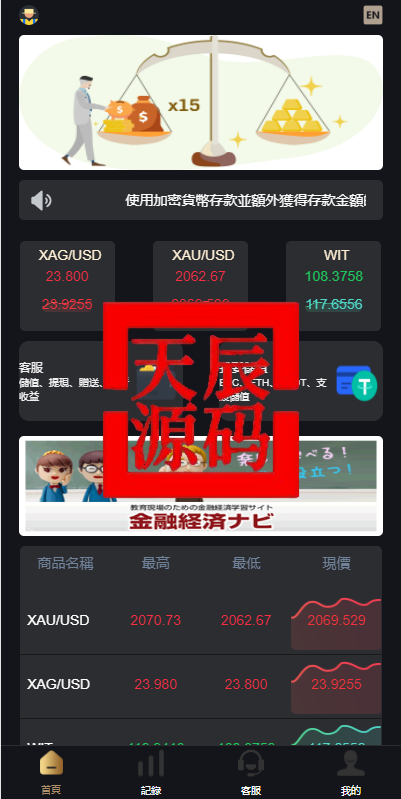 全新海外多语言微盘系统/外汇期货微交易/时间盘系统